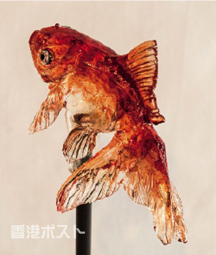 日本の飴細工を展示